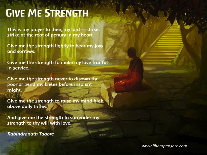 Give Me Strength Tagore