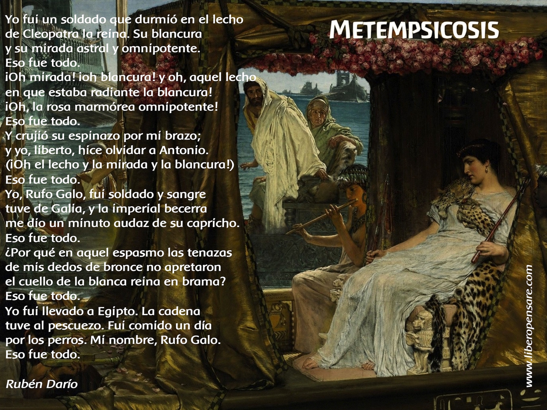 Metempsicosis Ruben Dario