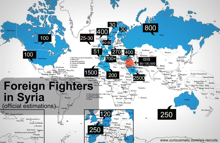 aaa isis recruits map