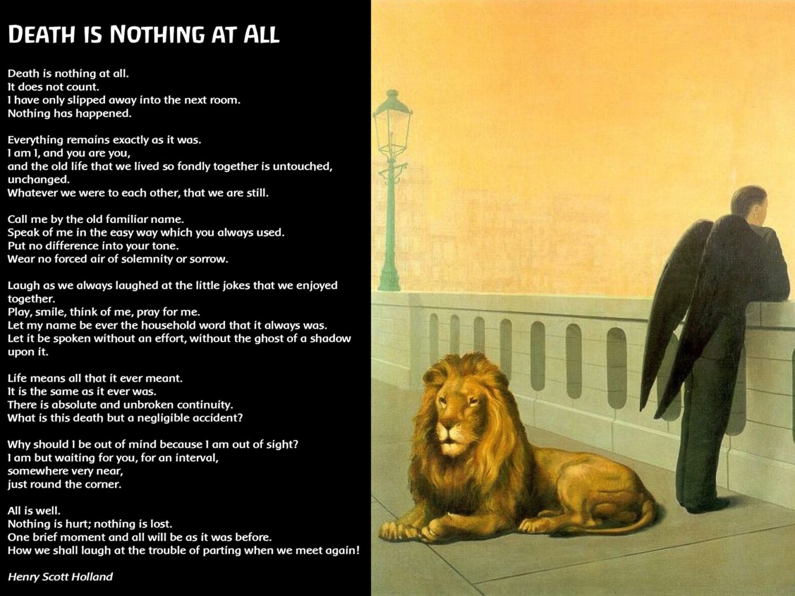 Death Is Nothing At All (Henry Scott Holland) - Liberopensare.com