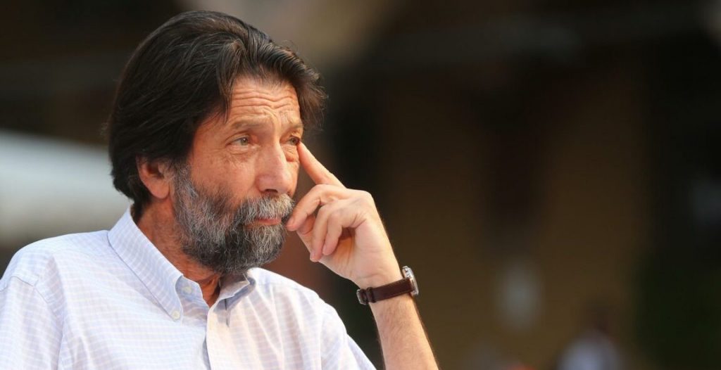 Il filosofo ed ex sindaco di Venezia, Massimo Cacciari, durante gli incontri della "Repubblica delle Idee", Bologna, 16 giugno 2017.ANSA/GIORGIO BENVENUTI