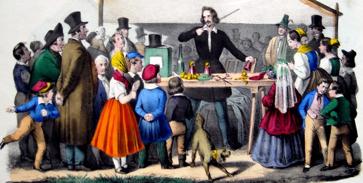 Karl Thienemann Der Jahrmarkt 1843 Der Taschenspieler
