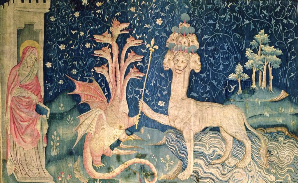 Nicolas Bataille The Beast Of The Sea With Seven Heads And Ten Crowns No40 From The Apocalypse Of (MeisterDrucke 266118)